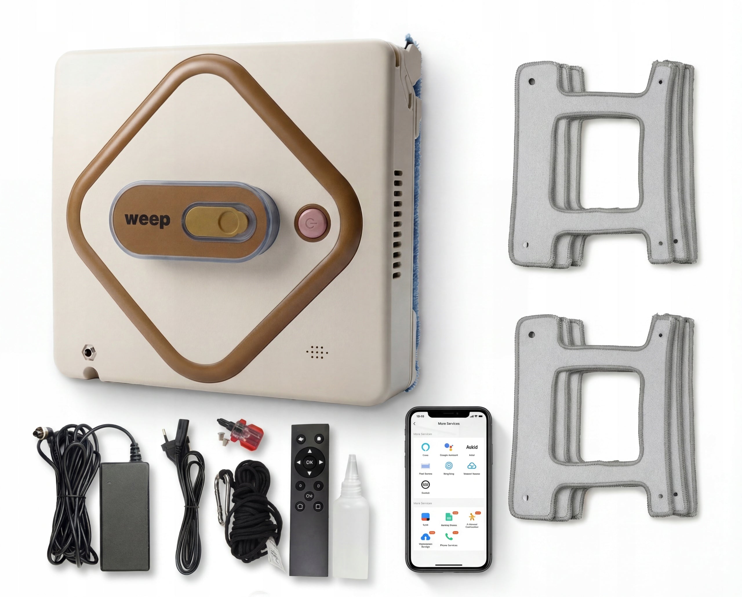 WINDOW CLEANING ROBOT WEEP AI i2pro WINDOW WASHER Polish 3kPa 3min/m2
