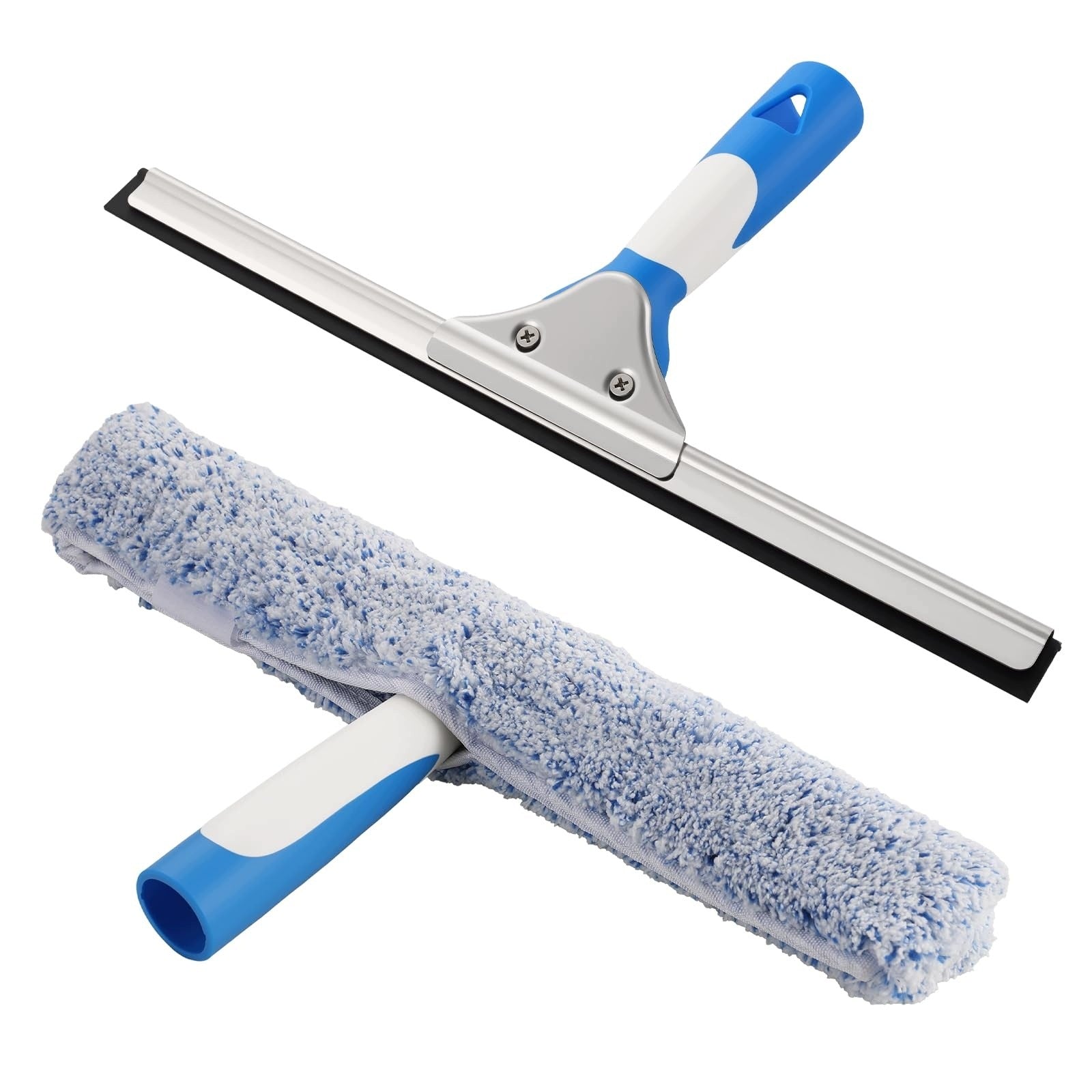 WINDOW CLEANING SET 8in1 BUCKET 12L SQUEEGEE 35cm TELESCOPIC POLE 196cm Brand no brand