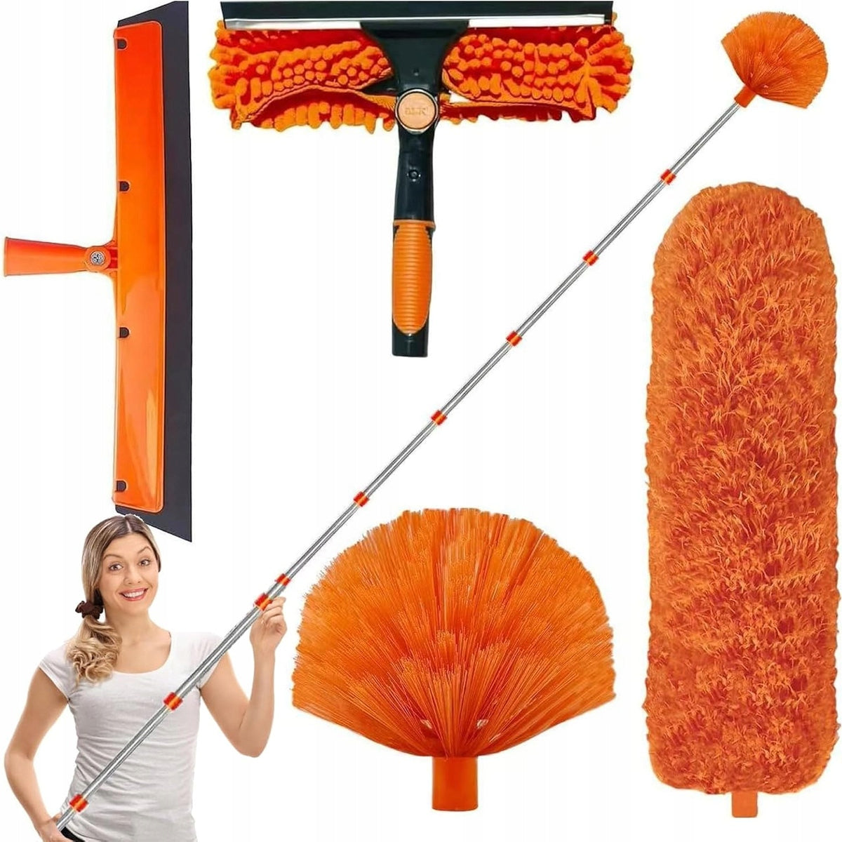 WINDOW WASHER TELESCOPIC LONG WITH STICK PORTABLE