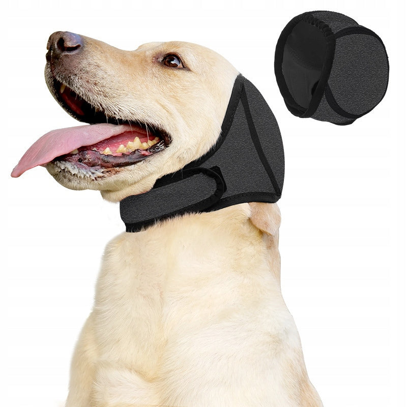 WINDPROOF AND SOUNDPROOF EAR MUFFS TO PROTECT YOUR DOG'S EARS - L Manufacturer code NAUSZNIKI DLA PSA - SZARE - ROZMIAR L