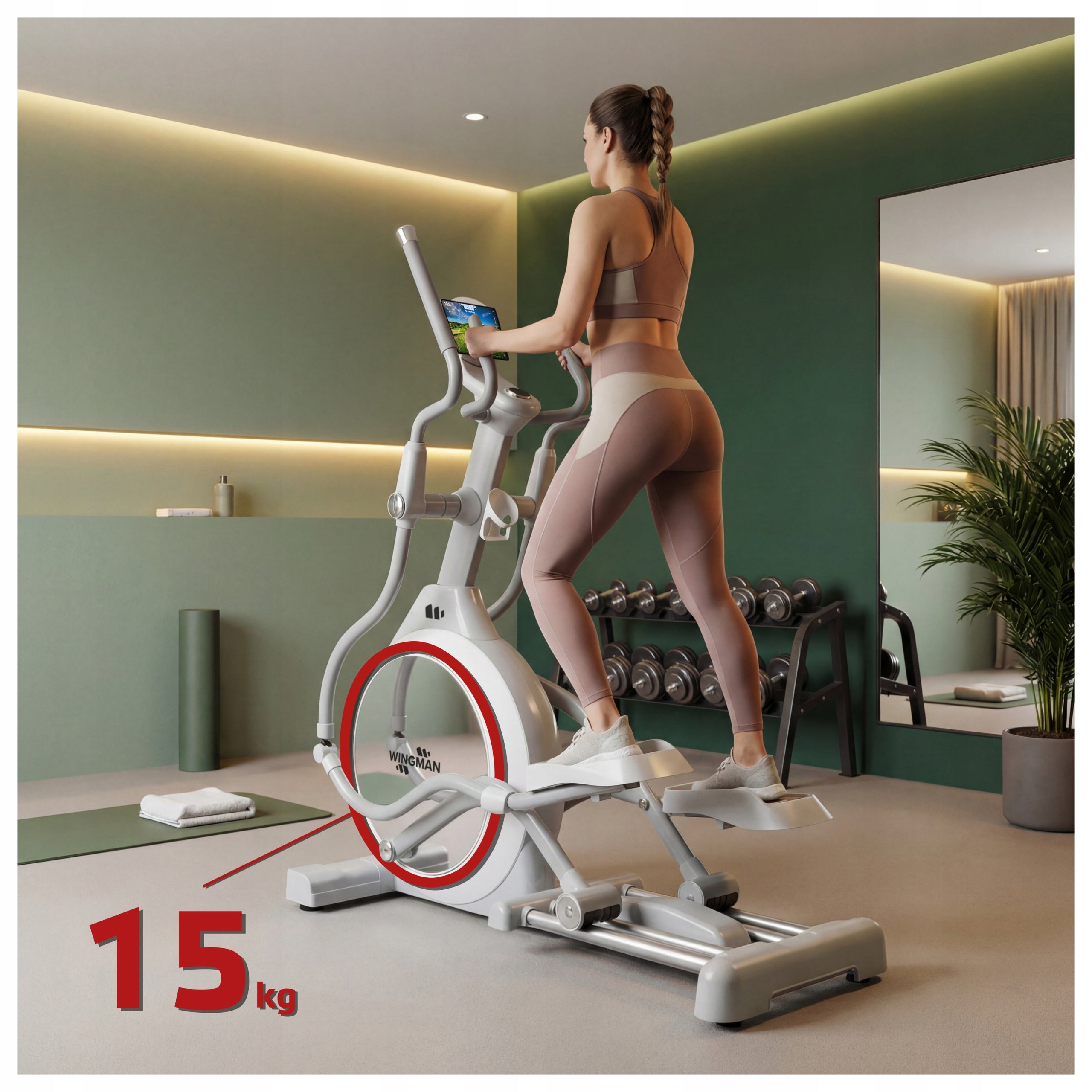 WINGMAN AIR220 PRO ELLIPTICAL CROSS TRAINER | ELLIPTICAL CROSS TRAINER | MAGNETIC | WHEEL 15KG Packaging status original