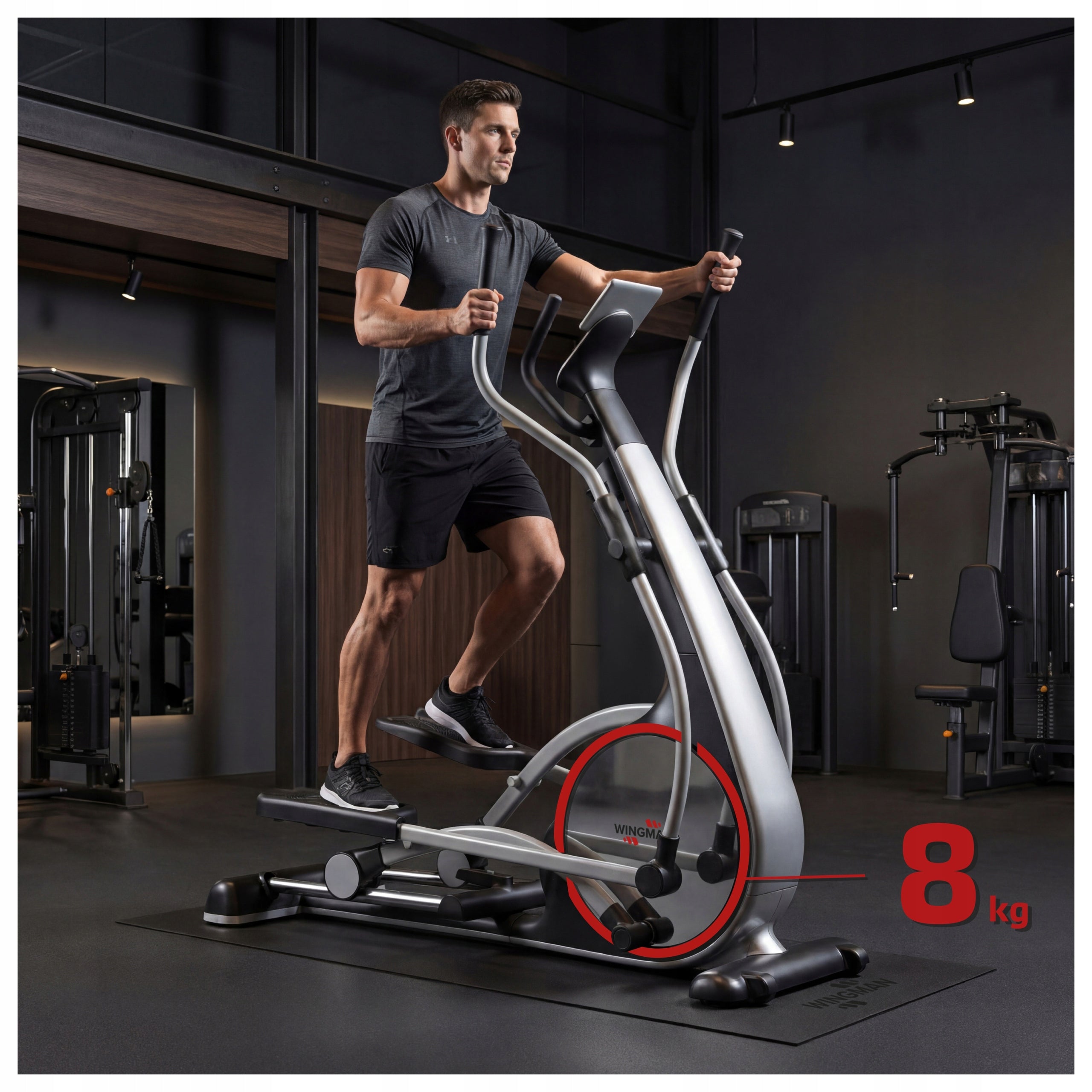 WINGMAN AIR90 PRO ELLIPTICAL CROSS TRAINER | ELLIPTICAL CROSS TRAINER | MAGNETIC | 8KG WHEEL Packaging status original