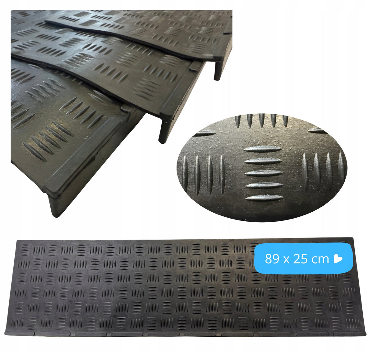 WIPER COVERS Non-Slip Rubber for Stairs Entrance Steps LARGE