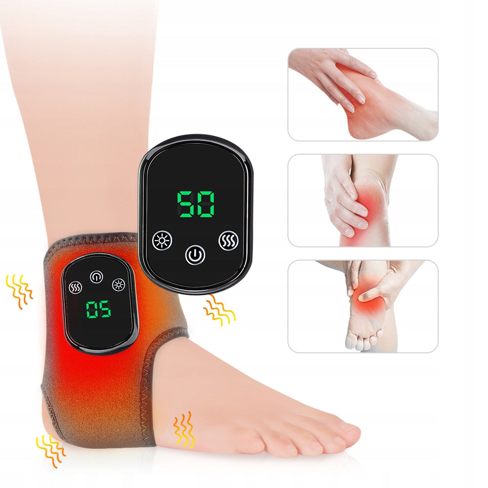 WIRELESS ANKLE MASSAGER ANTI-BURN 3 VIBRATION HEATING PAD Manufacturer code LY-048
