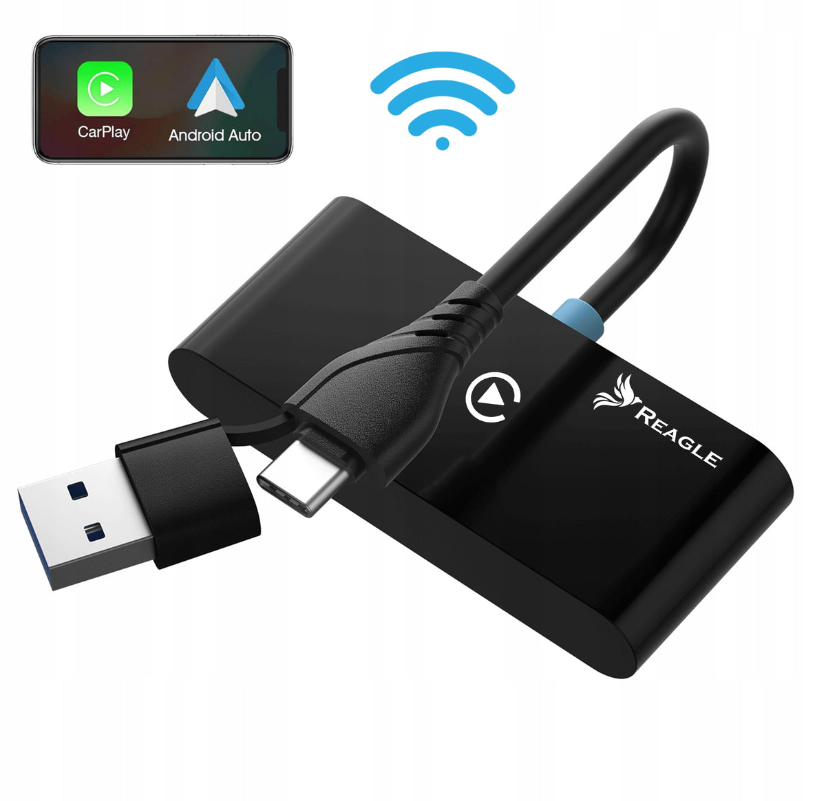WIRELESS CARPLAY ANDROID AUTO CAR ADAPTER APPLE IPHONE