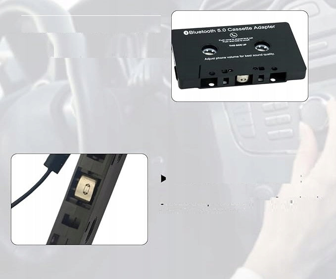 WIRELESS CASSETTE ADAPTER FOR CAR RADIO BLUETOOTH 5.0 Brand no brand