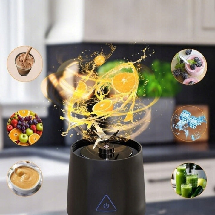 WIRELESS CUP BLENDER 700ML SELF-CLEANING TYPE-C CHARGING Dominant color black