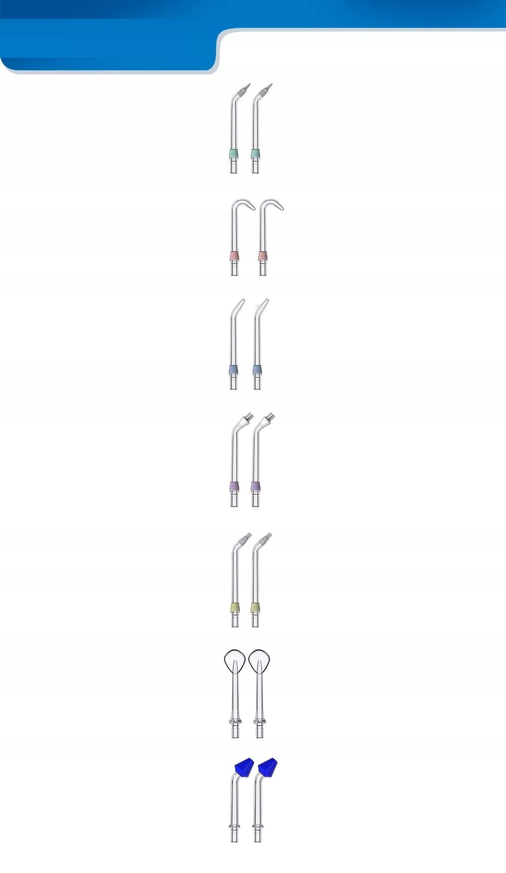 WIRELESS DENTAL IRRIGATION FOR TEETH WITH 7 NOZZLES Kind wireless