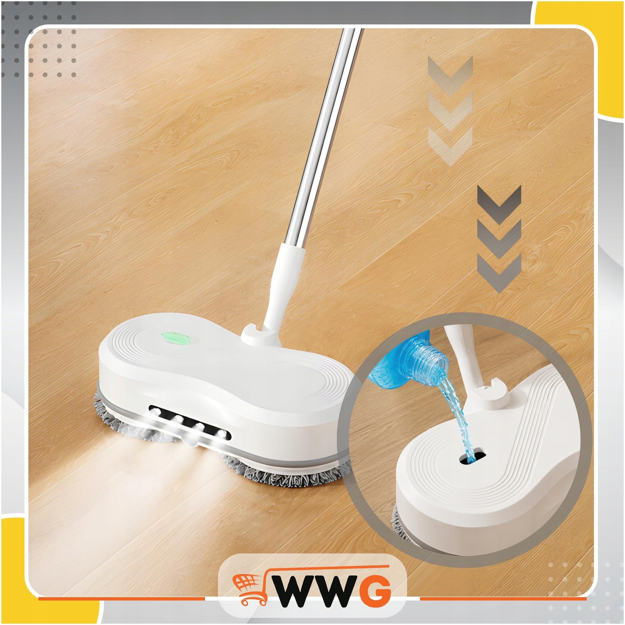 WIRELESS ELECTRIC MOP 300ML ROTARY MOP SET WINDOW WASHER Manufacturer code MOP BEZPRZEWODOWY ELEKTRYCZNY WWG POLAND