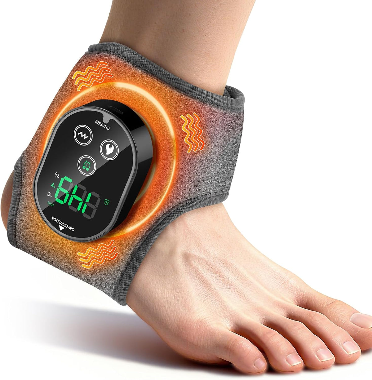 WIRELESS FOOT ANKLE MASSAGER NEUROPATHY FASCIITIS