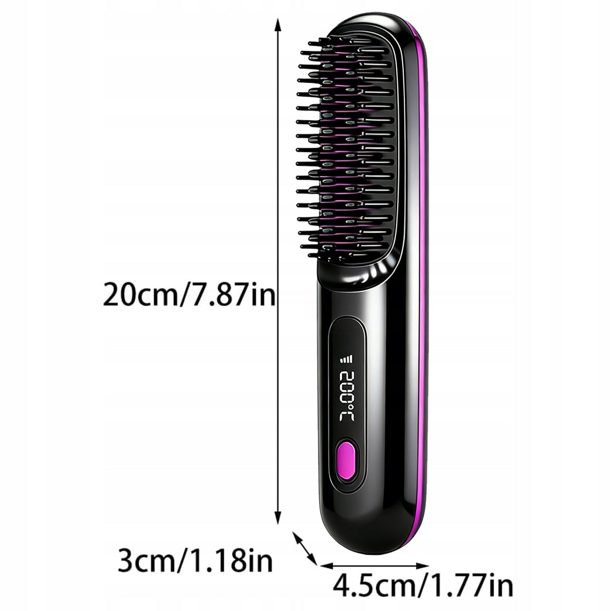 WIRELESS HAIR STRAIGHTENING BRUSH, HEATED STRAIGHTENING BRUSH Brand no brand