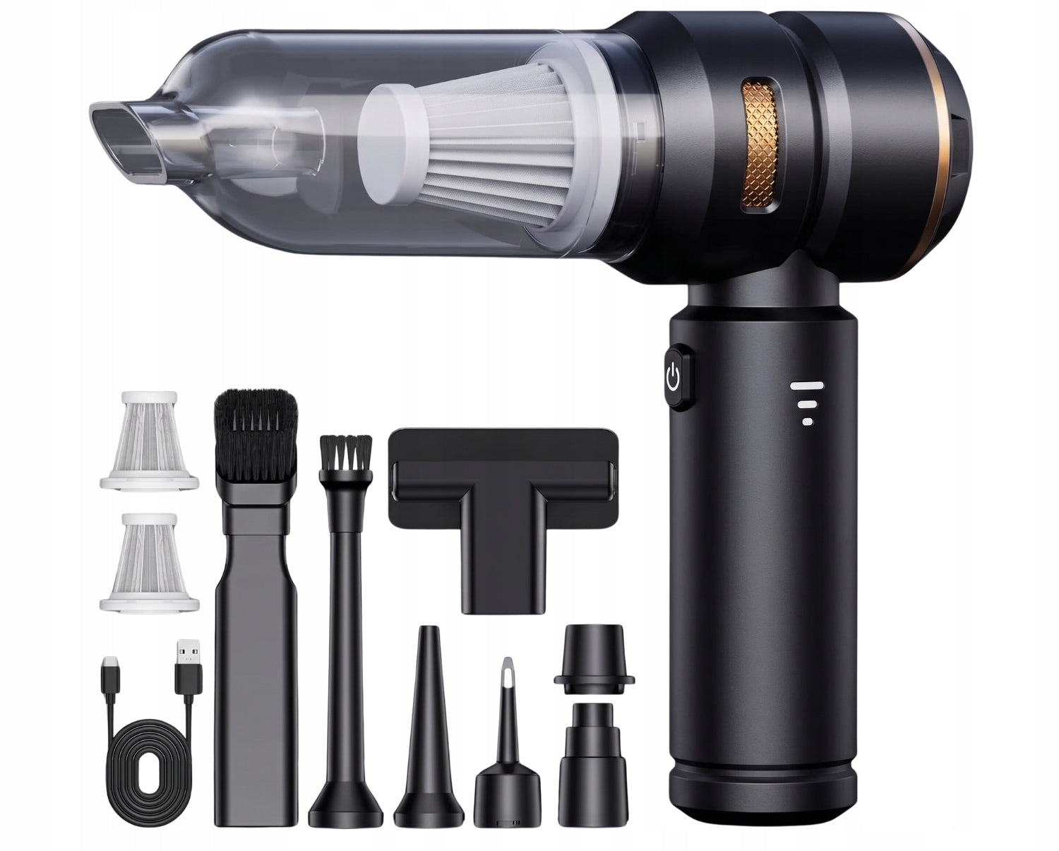 WIRELESS HANDHELD VACUUM CLEANER PUMP 4in1 MINI Usb-C tips