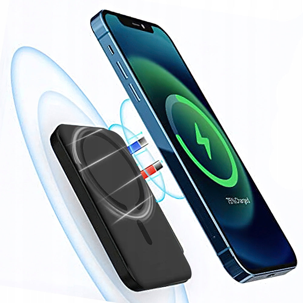 WIRELESS MAGNETIC POWERBANK 22 5W USB AND TYPE C FAST CHARGING Manufacturer code Power bank MagSafe INDUKCYJNY 10000mAh 22,5W