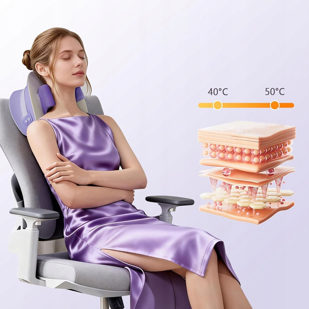 WIRELESS MASSAGER 4 MODES WITH HEATING FUNCTION FOR LEG ARMS PURPLE Medical device no