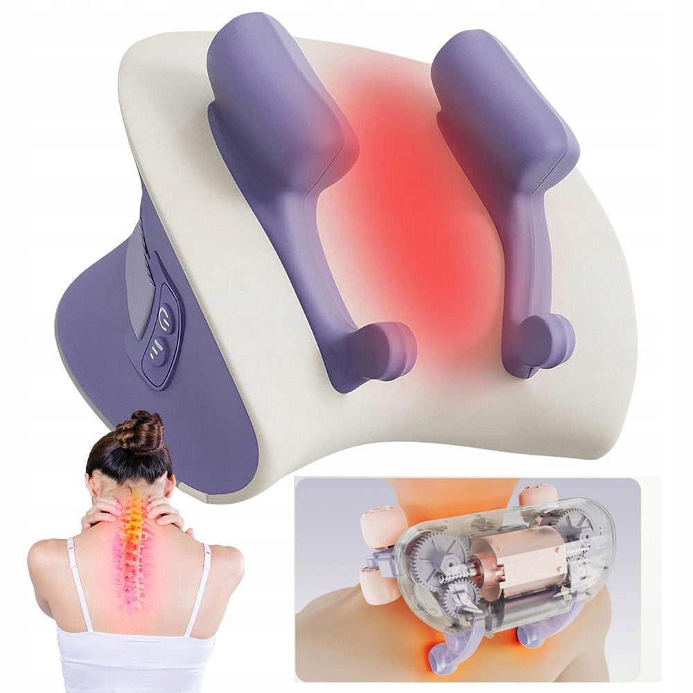 WIRELESS MASSAGER 4 MODES WITH HEATING FUNCTION FOR LEG ARMS PURPLE