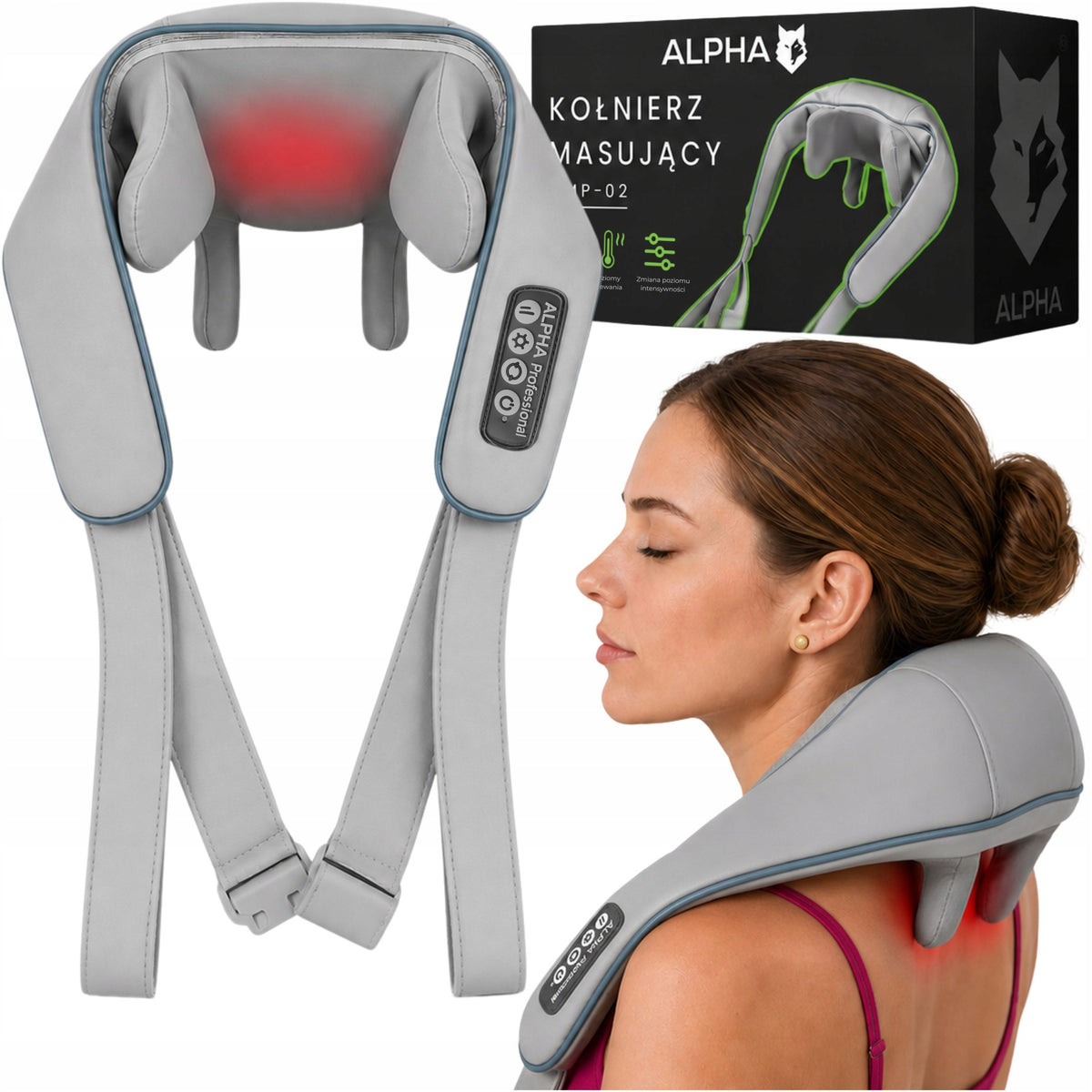 WIRELESS Massager for Back Neck Arms Heating Massaging Alpha