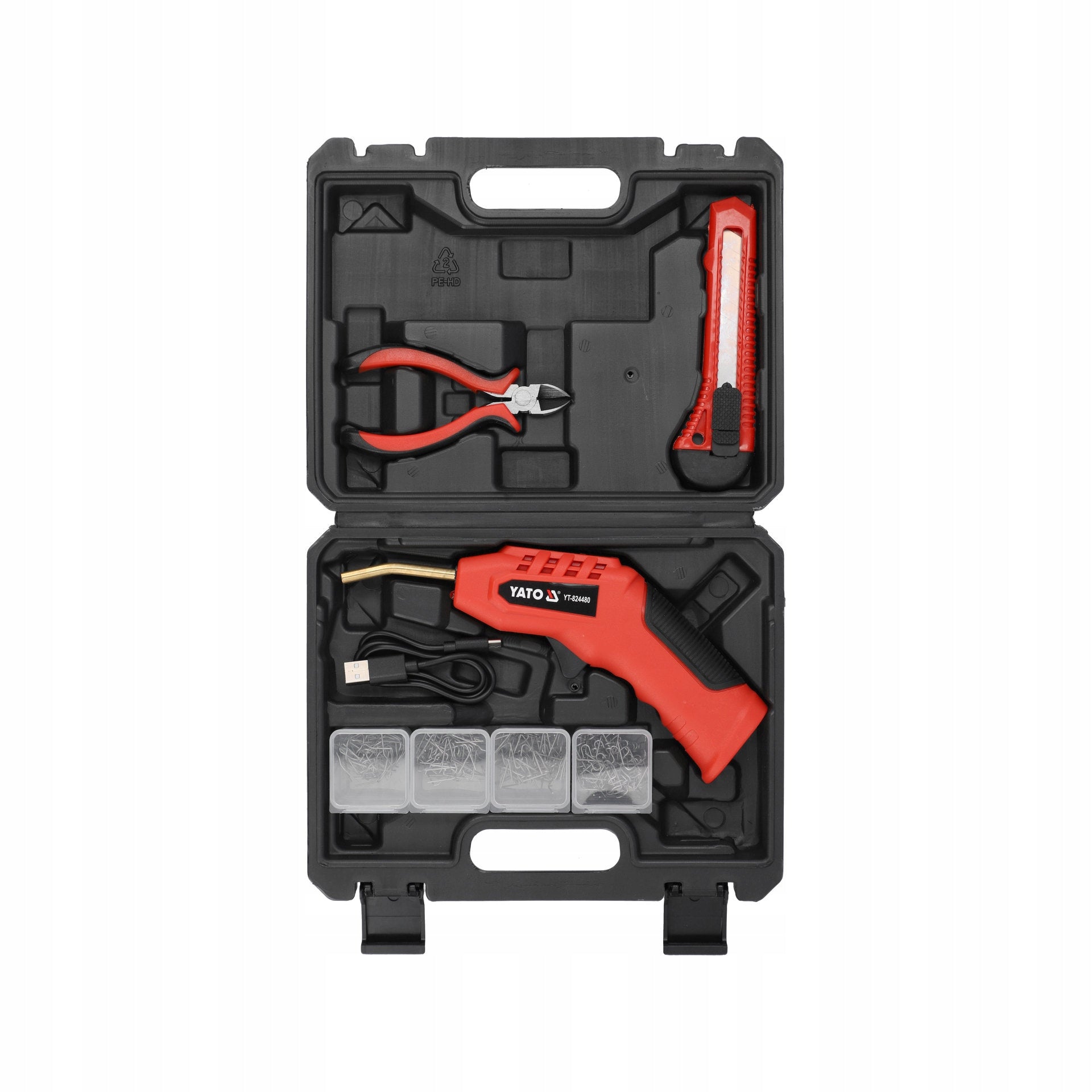 WIRELESS PLASTIC SEALER 3,7V + 200 STAPLES, REPAIR YATO
