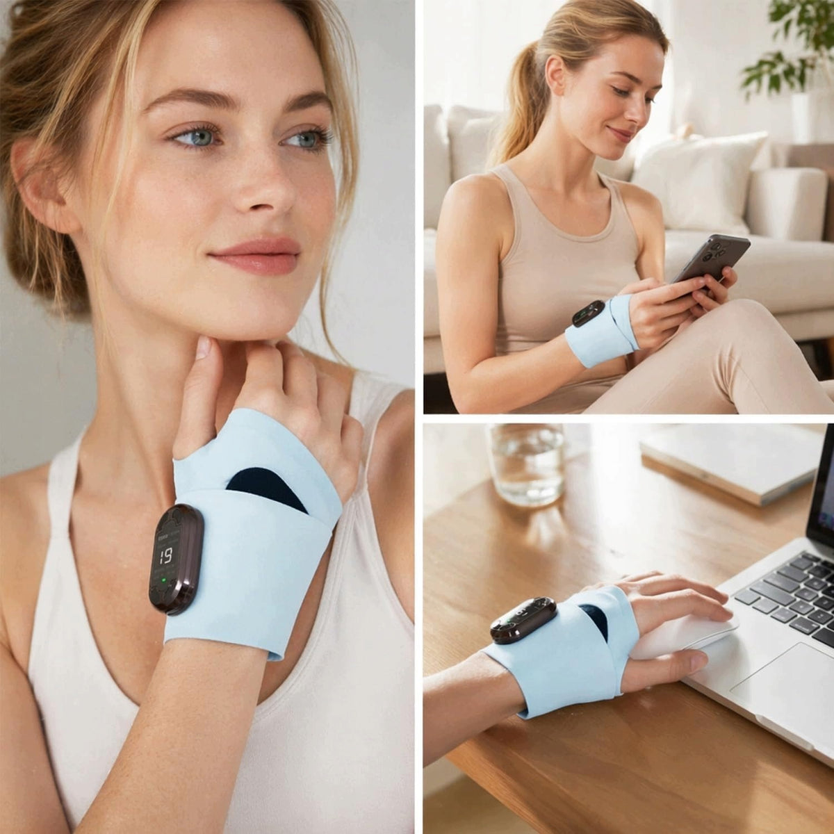 WIRELESS REHABILITATION MASSAGER FOR HAND WRISTS 8 MASSAGE MODES Medical device no
