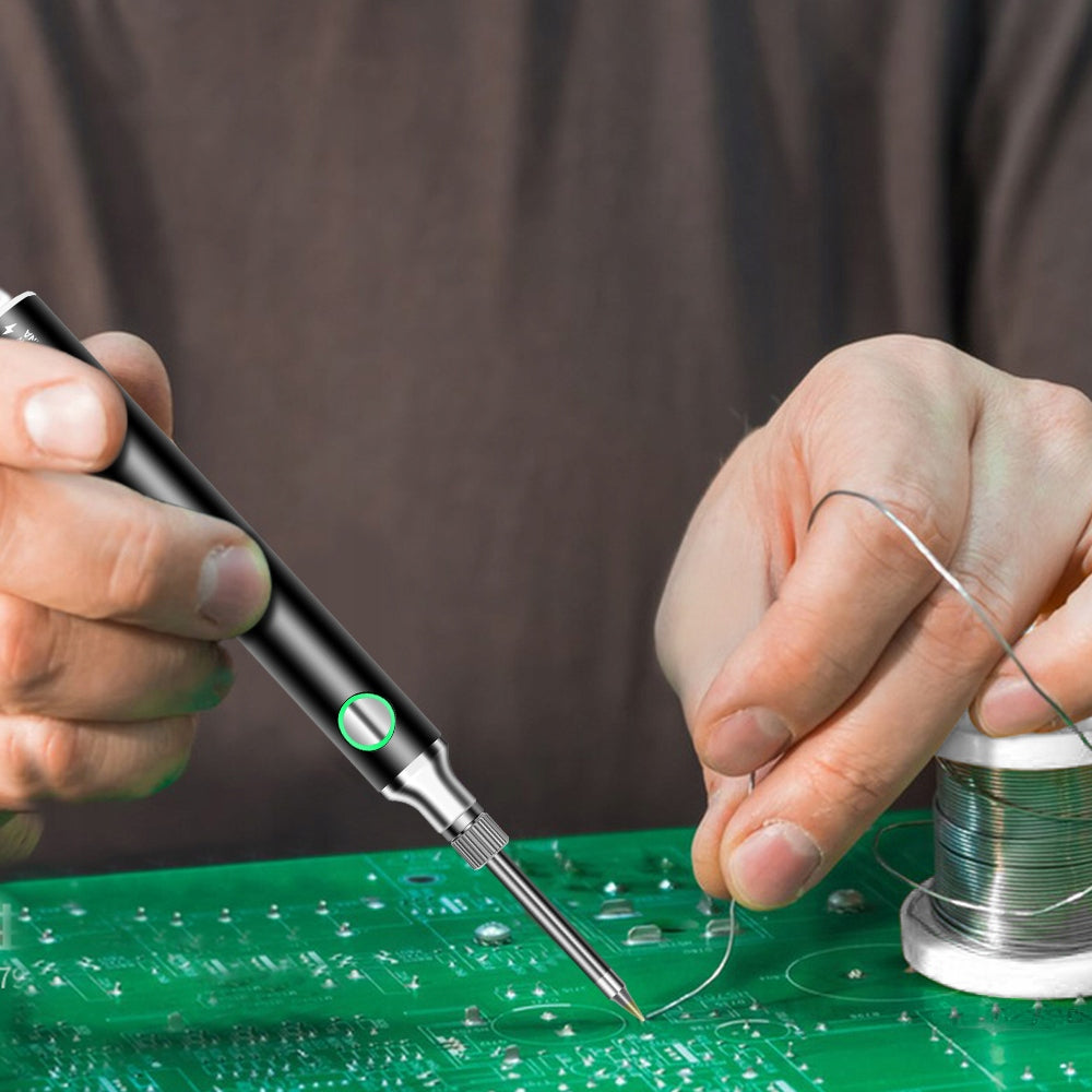 WIRELESS SOLDERING IRON WITH TEMPERATURE CONTROL PORTABLE PRECISION USB C Product weight with unit packaging 0.1 kg