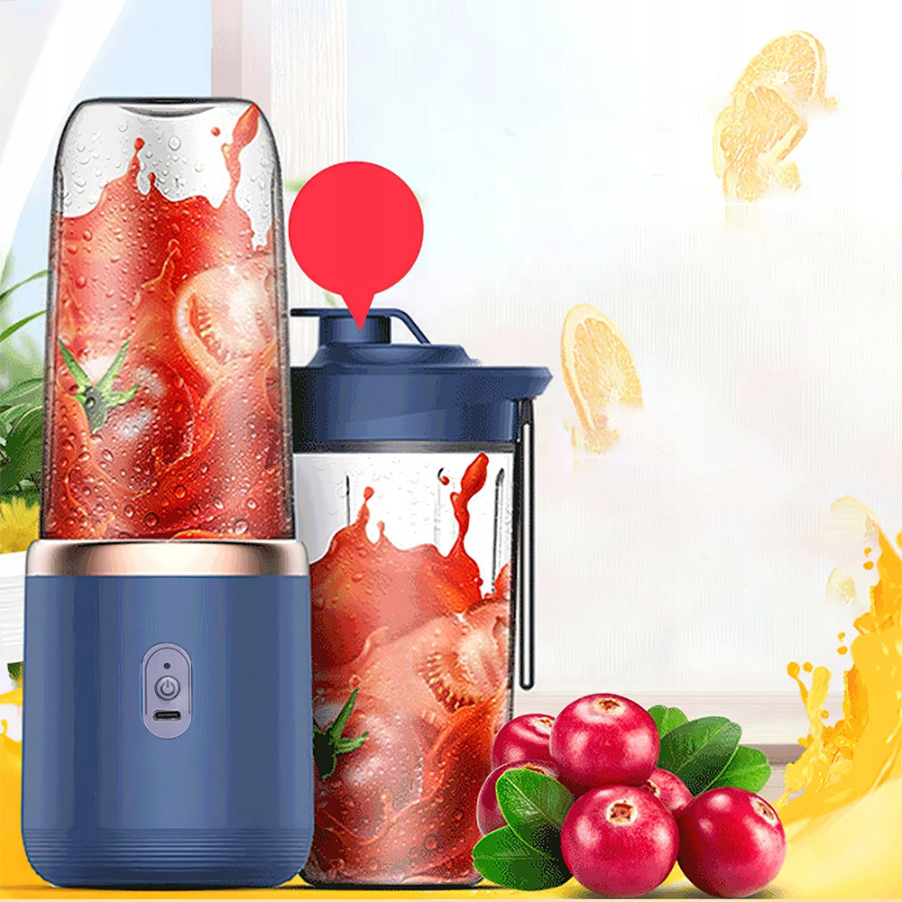 WIRELESS TOURIST BLENDER 400ml 2x WATER BOTTLES MIXES CRUMBLES Brand no brand