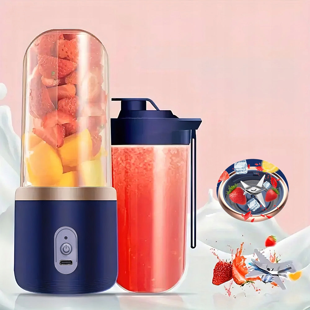 WIRELESS TOURIST BLENDER 400ml 2x WATER BOTTLES MIXES CRUMBLES Manufacturer code BEZPRZEWODOWY USB BLENDER