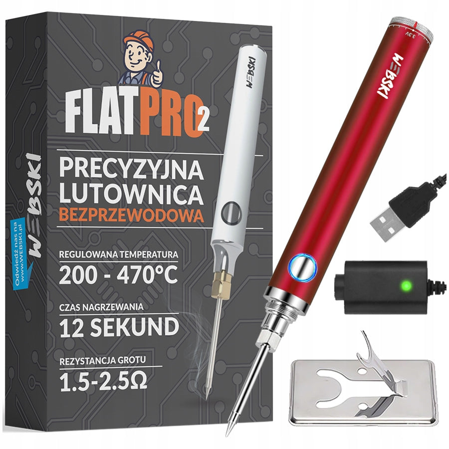 WIRELESS USB SOLDERING IRON REPLACEABLE TIPS WITH VOLTAGE TEMPERATURE CONTROL