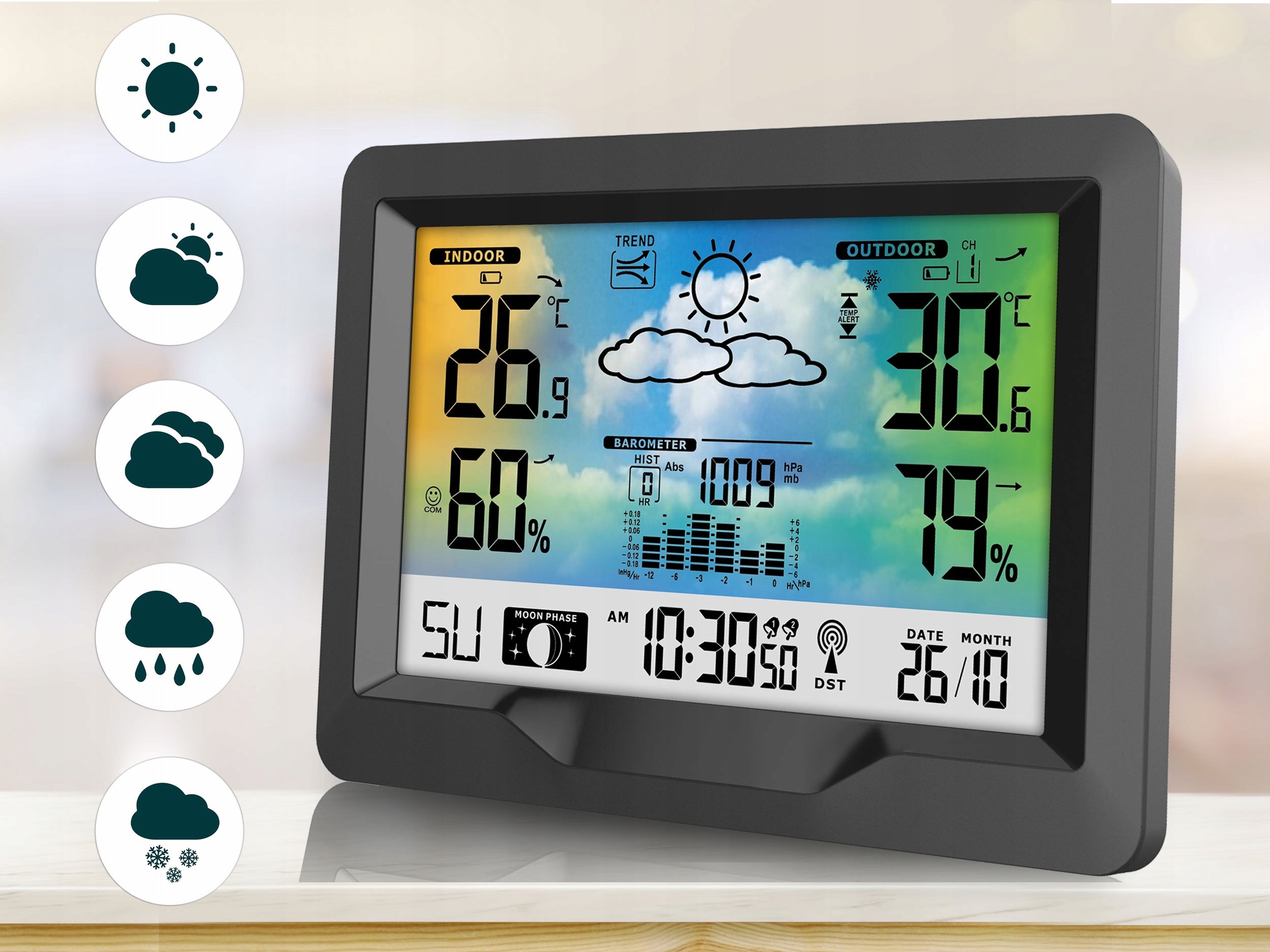 WIRELESS WEATHER STATION WEATHER HYGROMETER Brand Berdsen