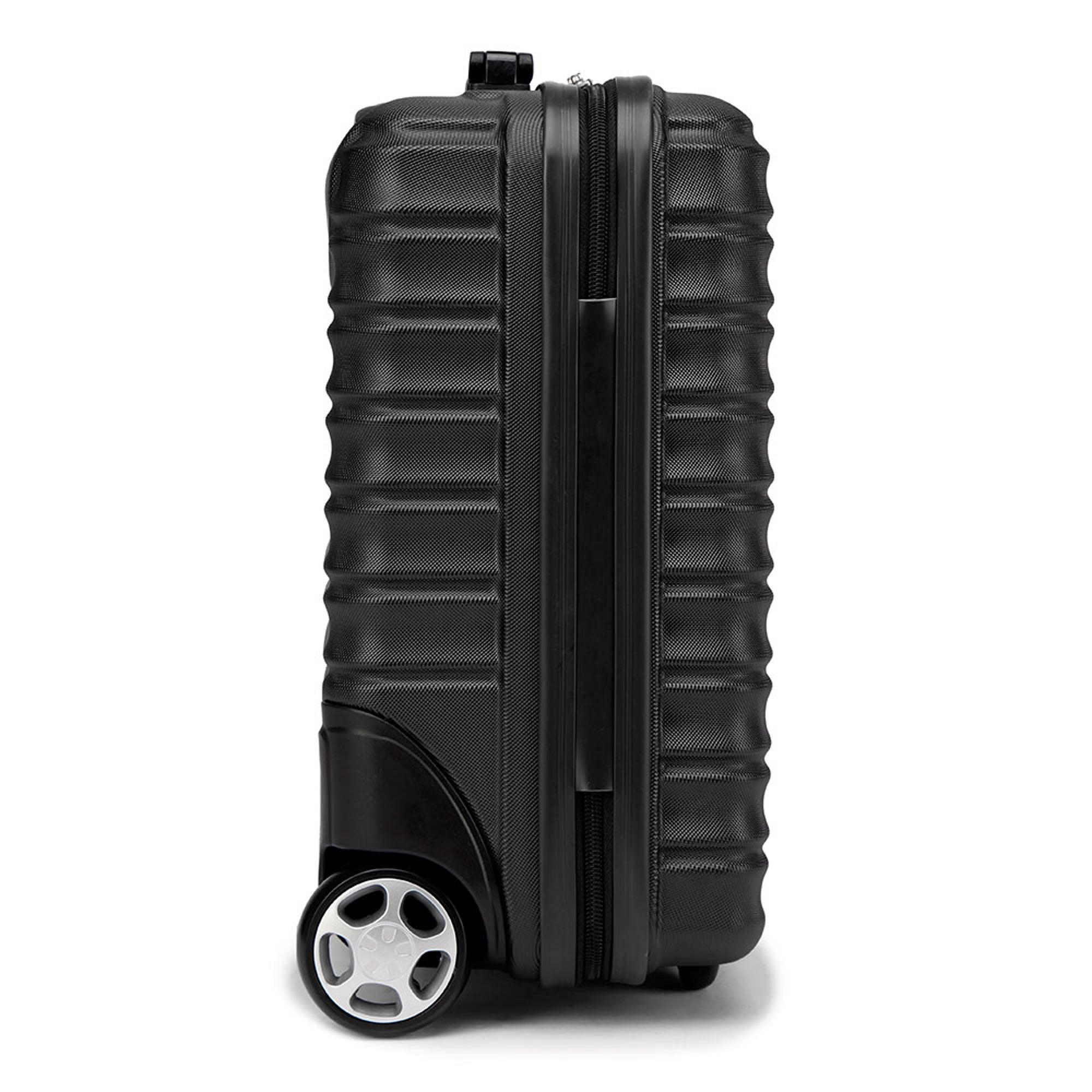 WITTCHEN cabin suitcase made of ABS black Additional features on two wheels