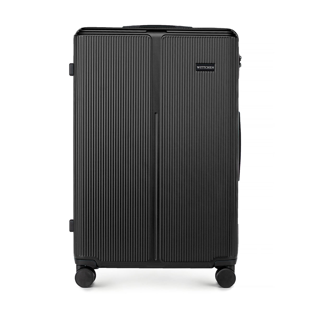 WITTCHEN large ABS suitcase with small stripes black