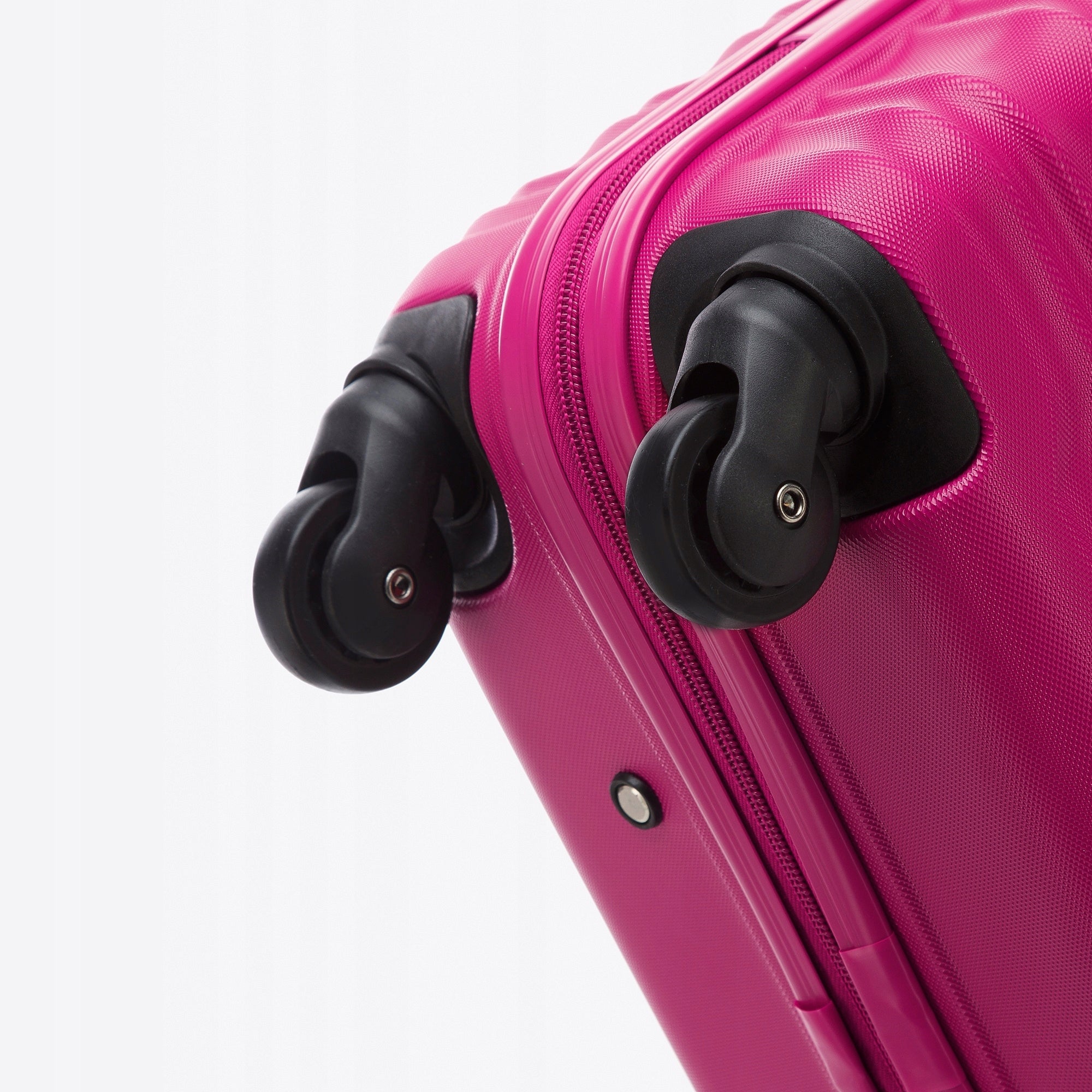 WITTCHEN medium ABS suitcase ribbed pink Main pattern plain