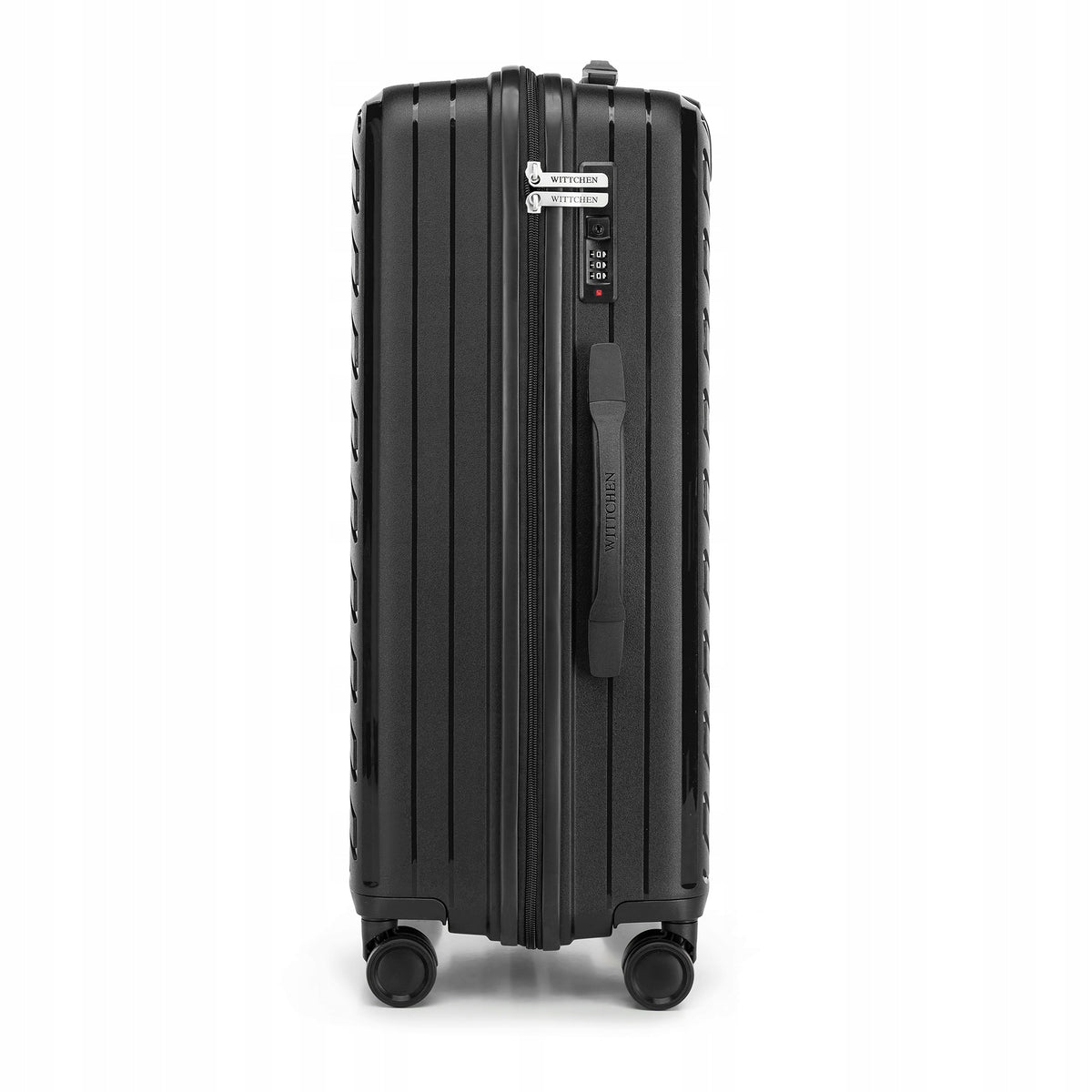 WITTCHEN medium suitcase made of polypropylene black Kind hard