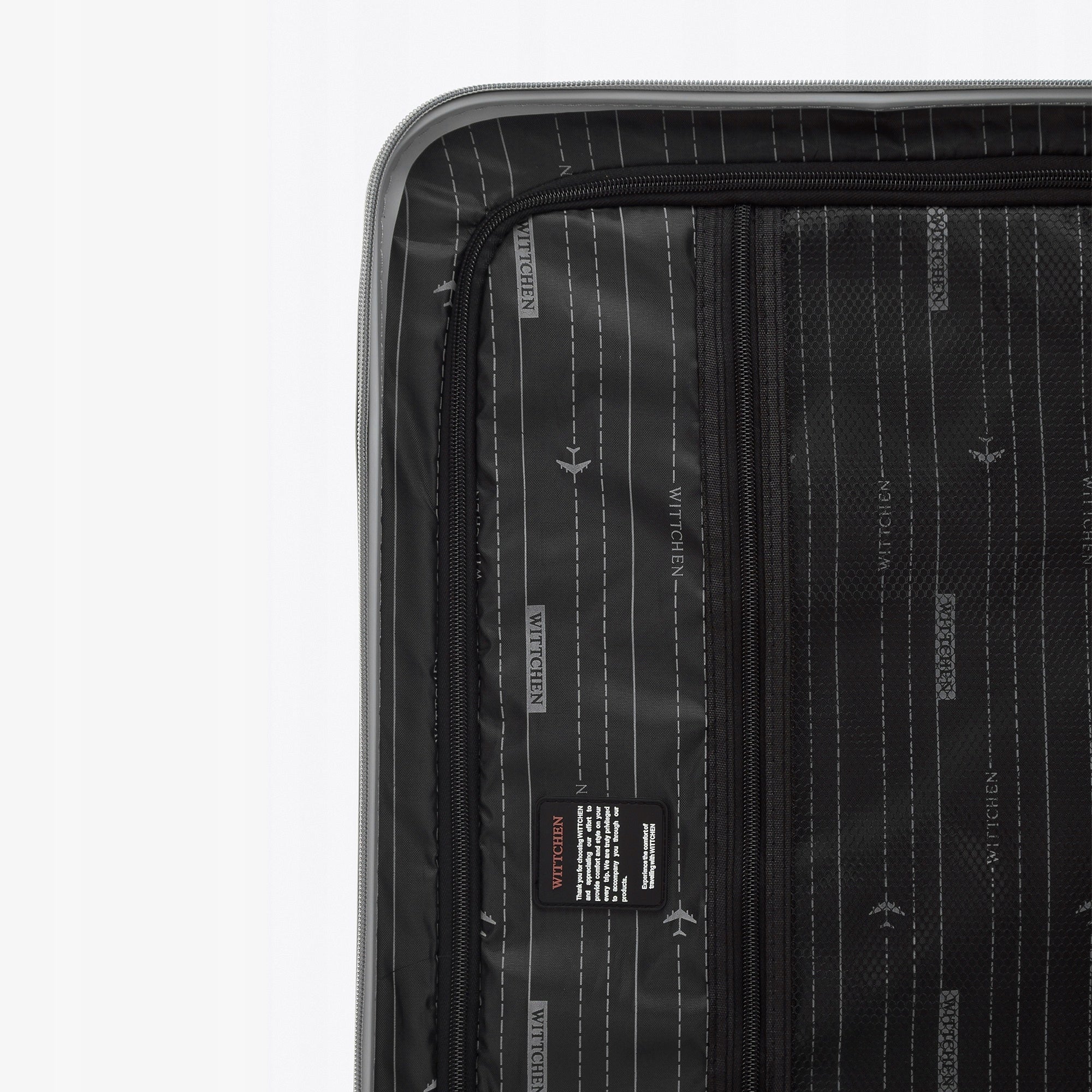 WITTCHEN medium suitcase with ABS - u grey Dimensions medium