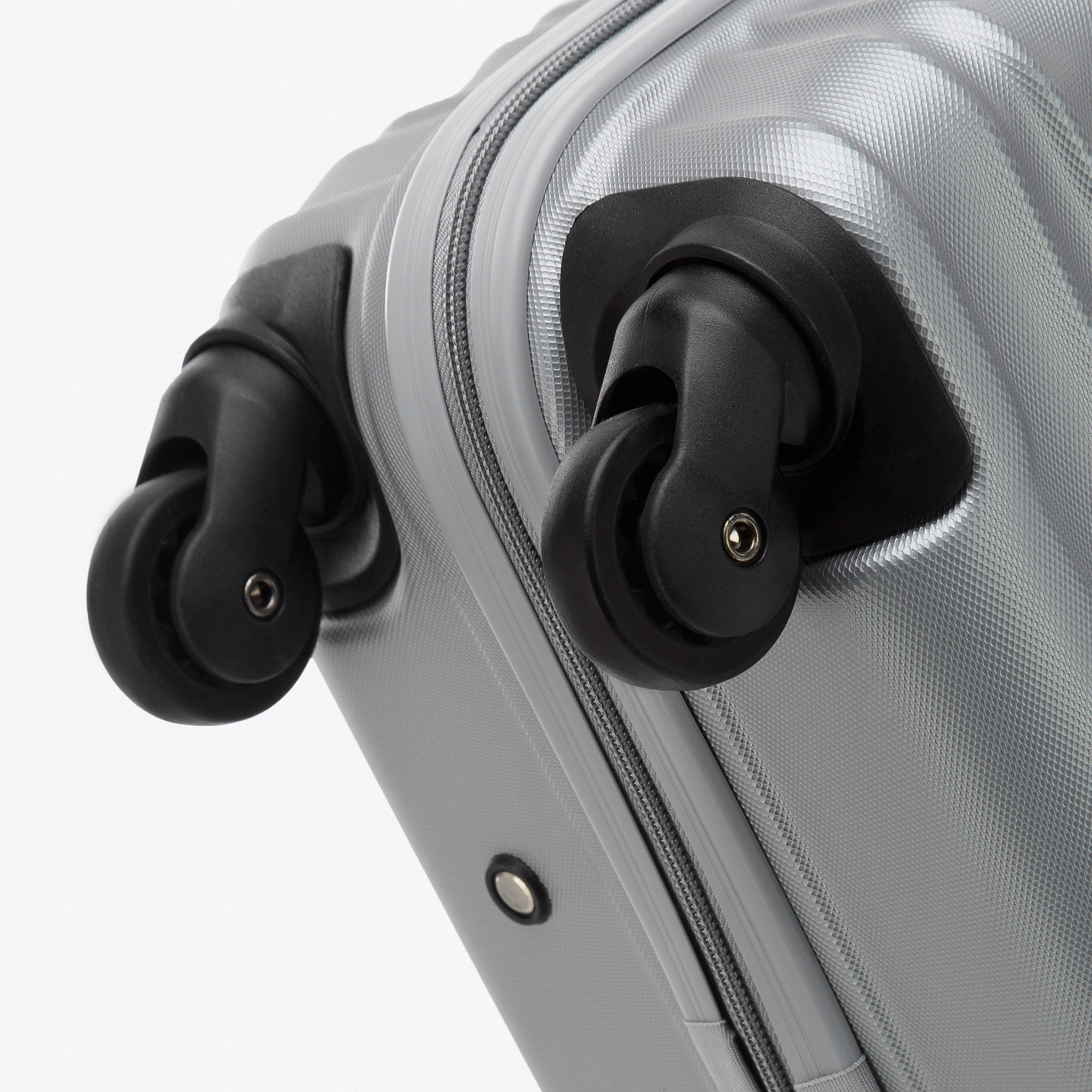 WITTCHEN medium suitcase with ABS - u grey Main pattern plain