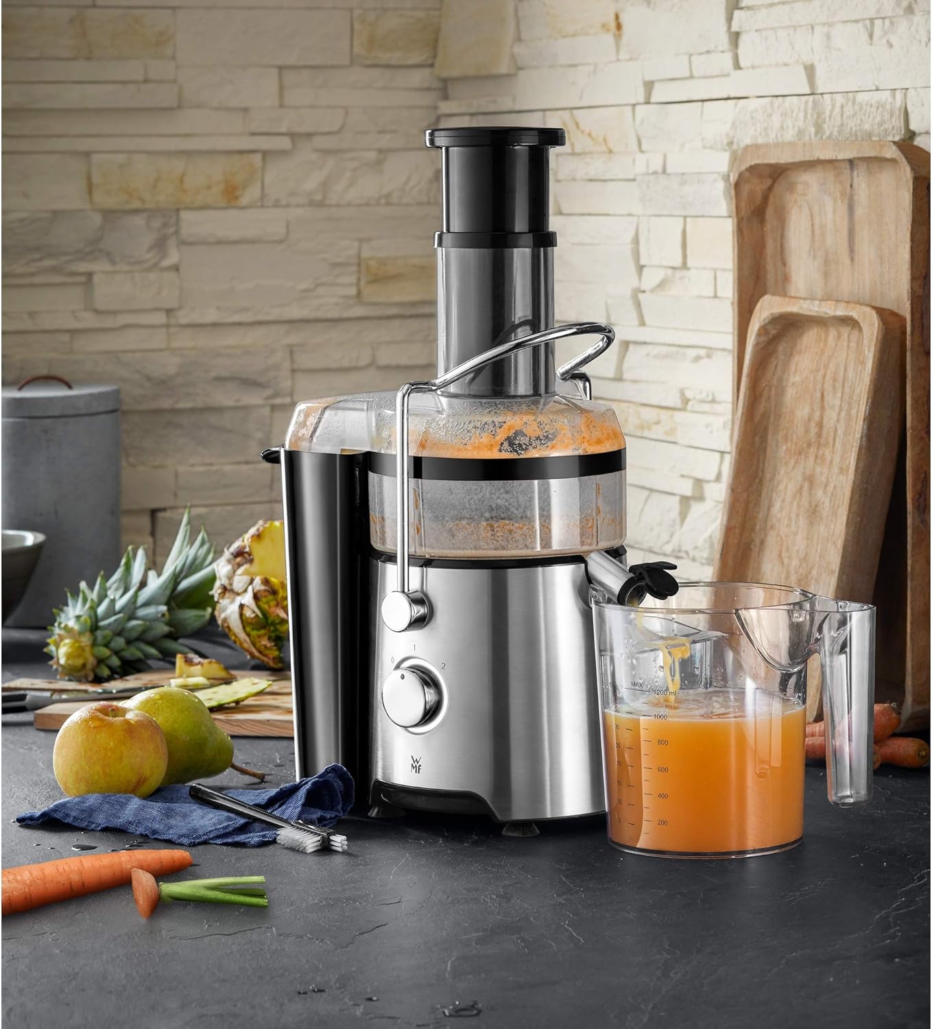 WMF Cult X Electric Juicer 500W Stainless Steel Large Fruit 74mm Brand WMF