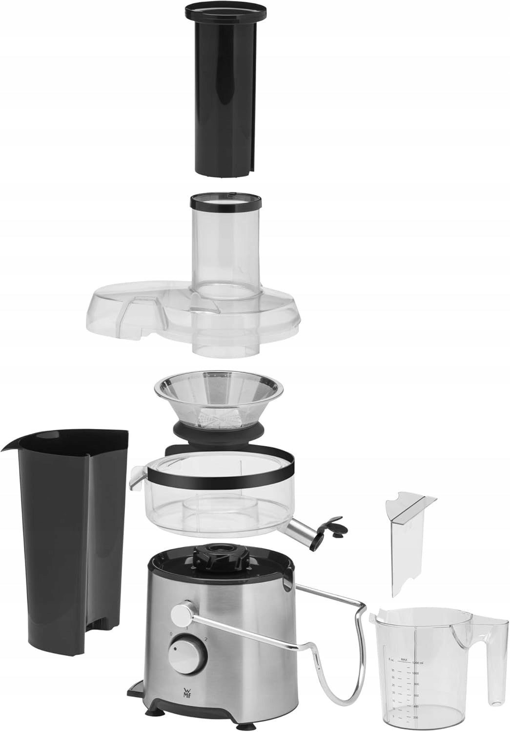 WMF Cult X Electric Juicer 500W Stainless Steel Large Fruit 74mm Dominant color silver/gray