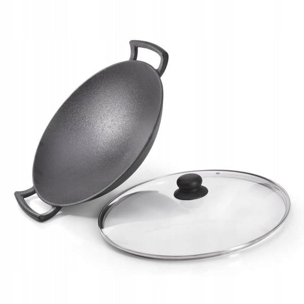 WOK CAST IRON PAN d.35cm / 6,4kg FISSMAN DENMARK Brand Fissman