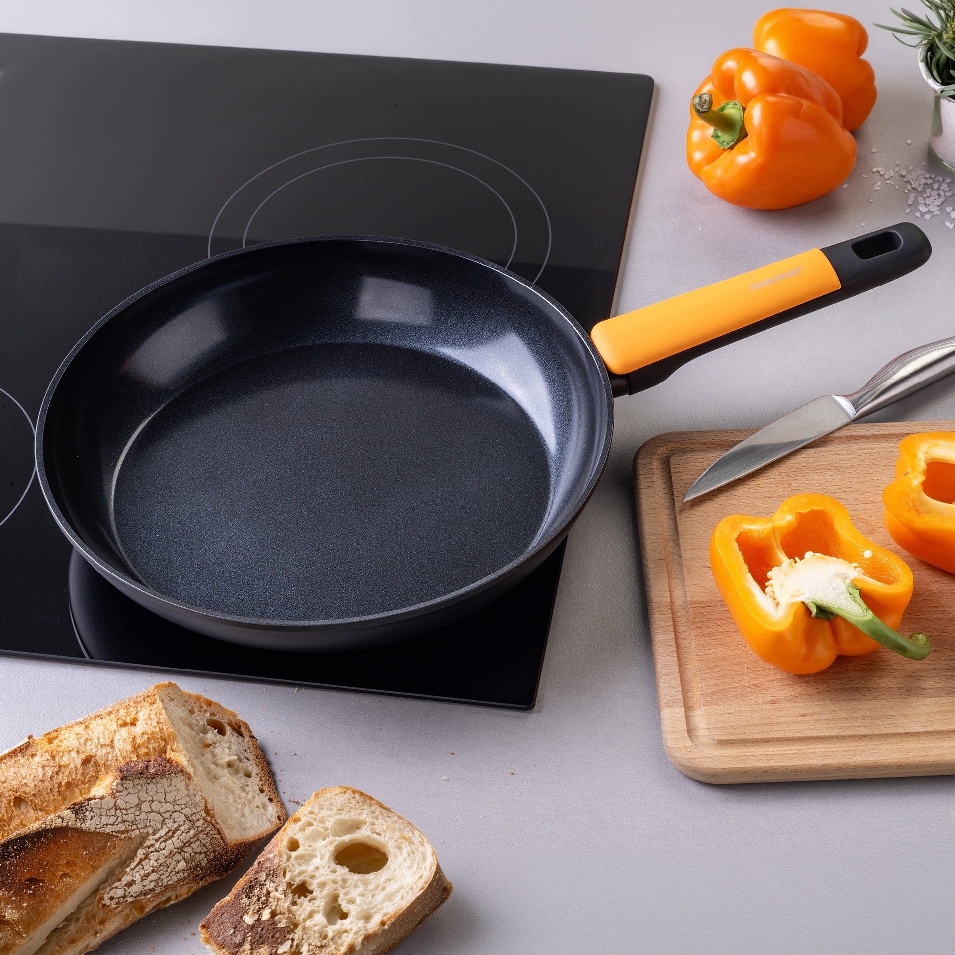 WOK CERAMIC DEEP frying pan Fackelmann 28cm SOFT COLLECTION 5578 Packaging status original