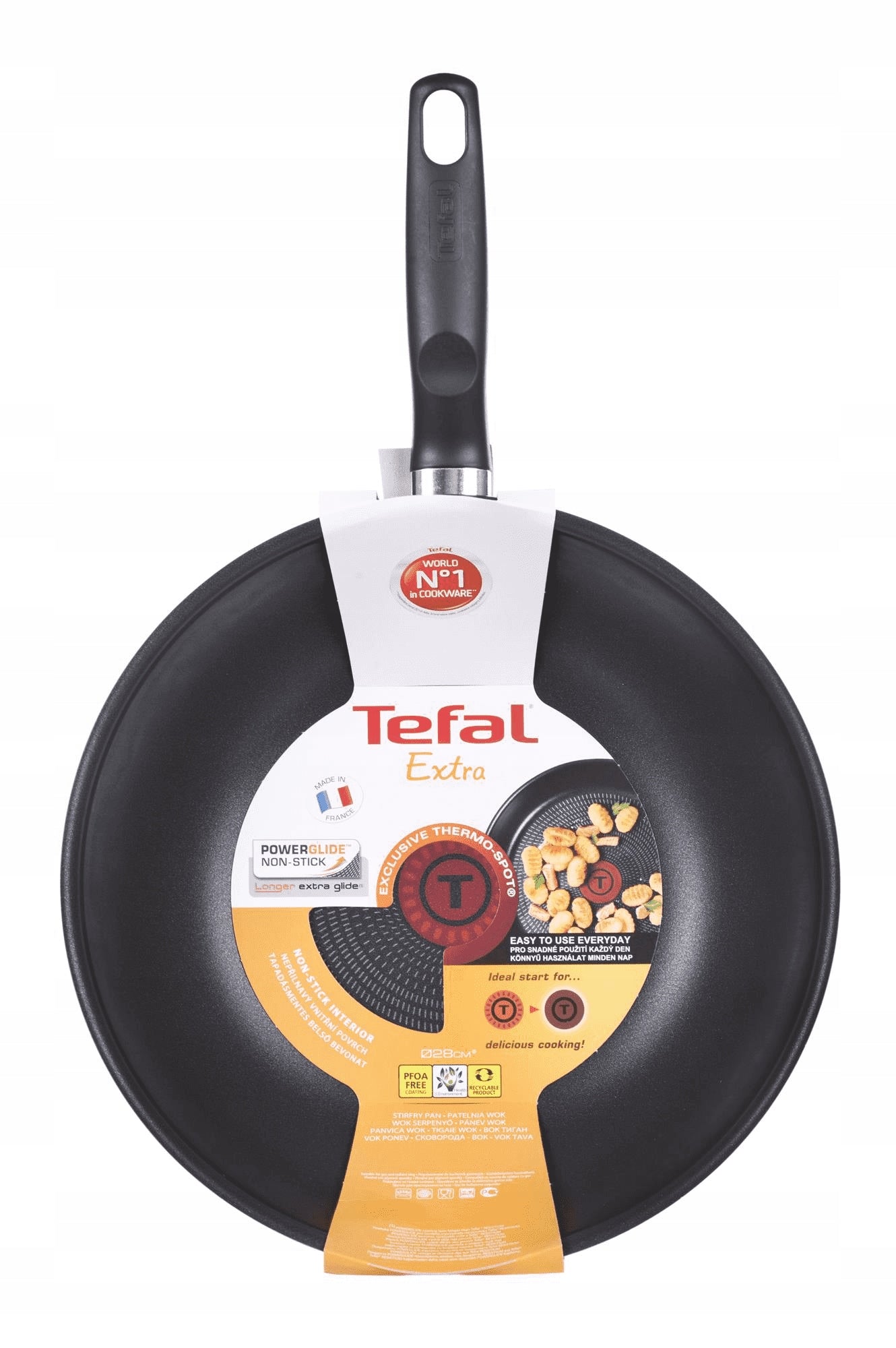 WOK PAN TEFAL EXTRA 28 CM