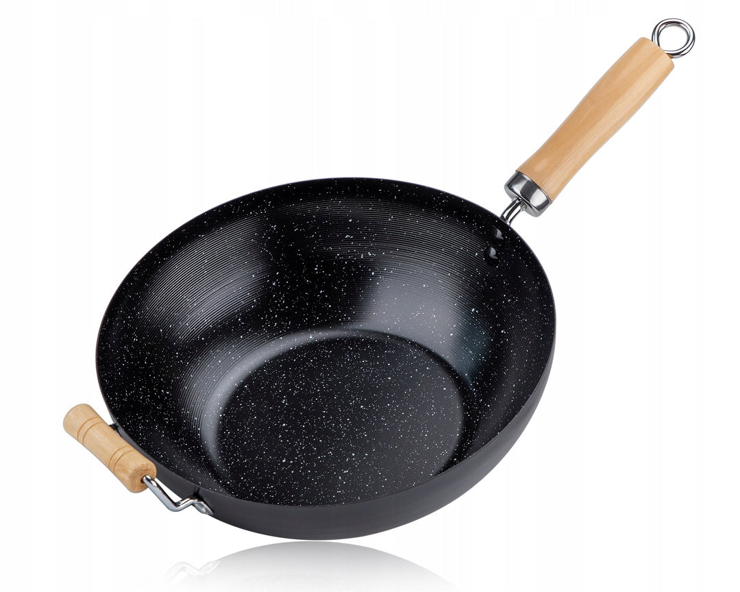 WOK STAINLESS STEEL WOK PAN 30 cm DEEP INDUCTION GAS EAN (GTIN) 5907768779184