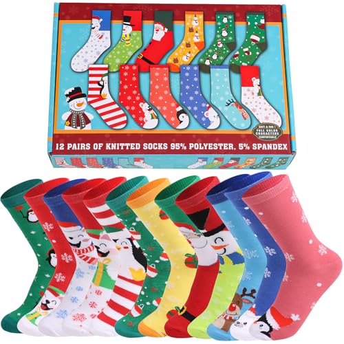 WOMEN'S CHRISTMAS SOCKS MEN'S 12 PAIRS ADVENT CALENDAR GIFT Brand no brand