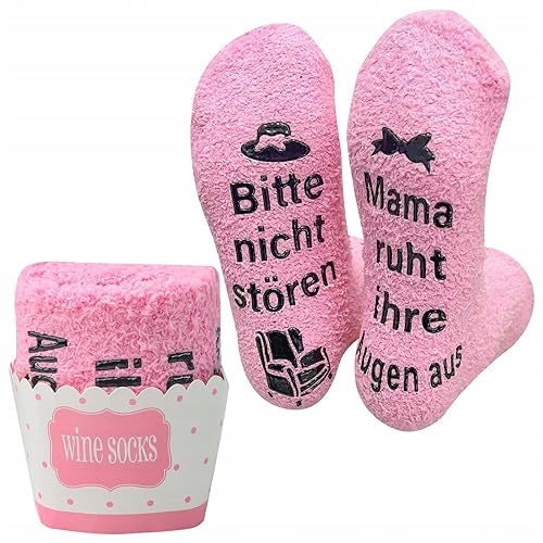 WOMEN'S COTTON SOCKS FOR MOM'S GIFT WITH FUNNY INSCRIPTION