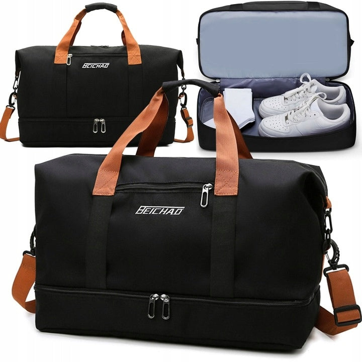 WOMEN'S MEN'S TRAVEL BAG SPORTS YOGA LUGGAGE FOR SHOULDER GYM 30L
