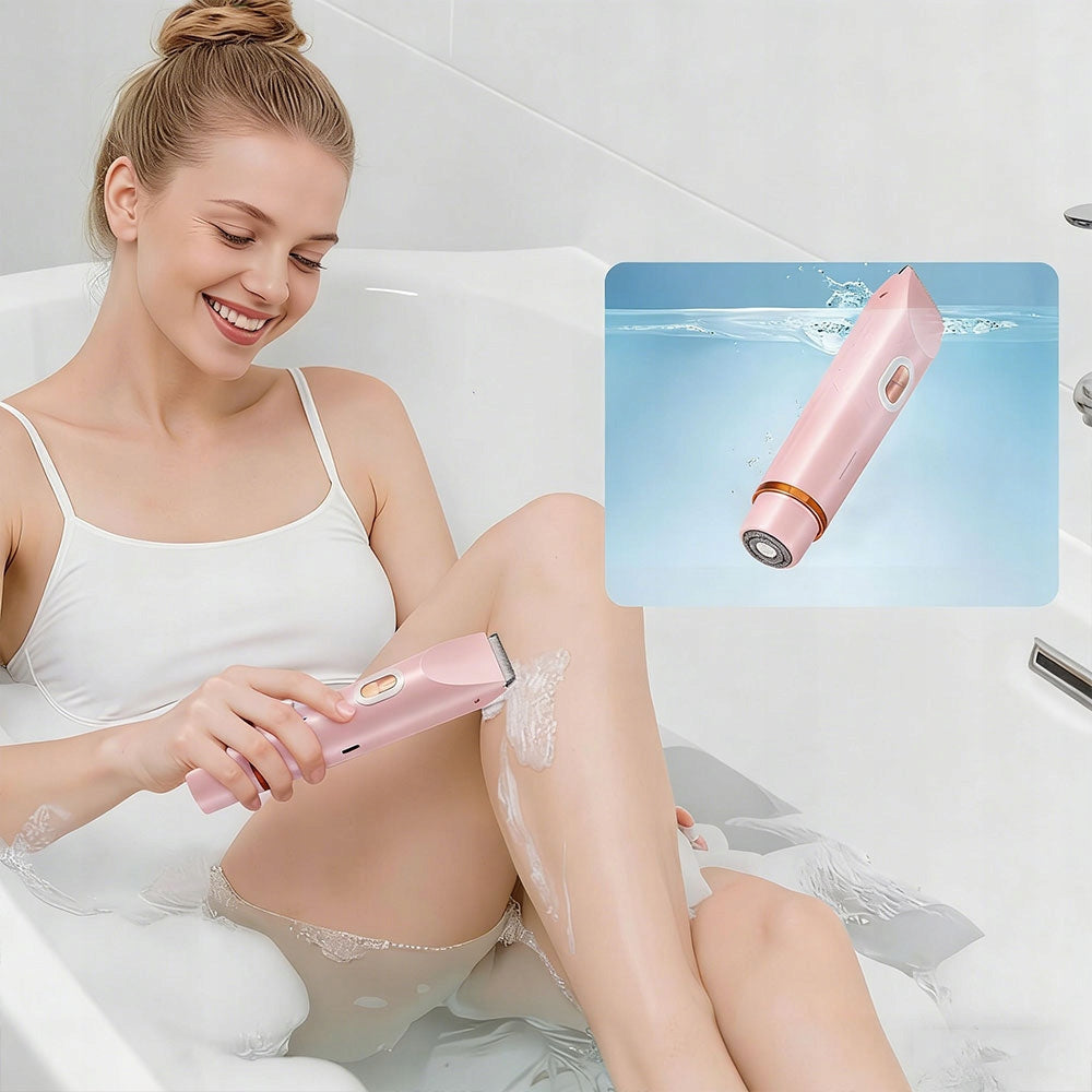 WOMEN'S SHAVER ELECTRIC EPILATOR 2-HEAD FOR HANDS, LEGS AND FACE USB Medical device no