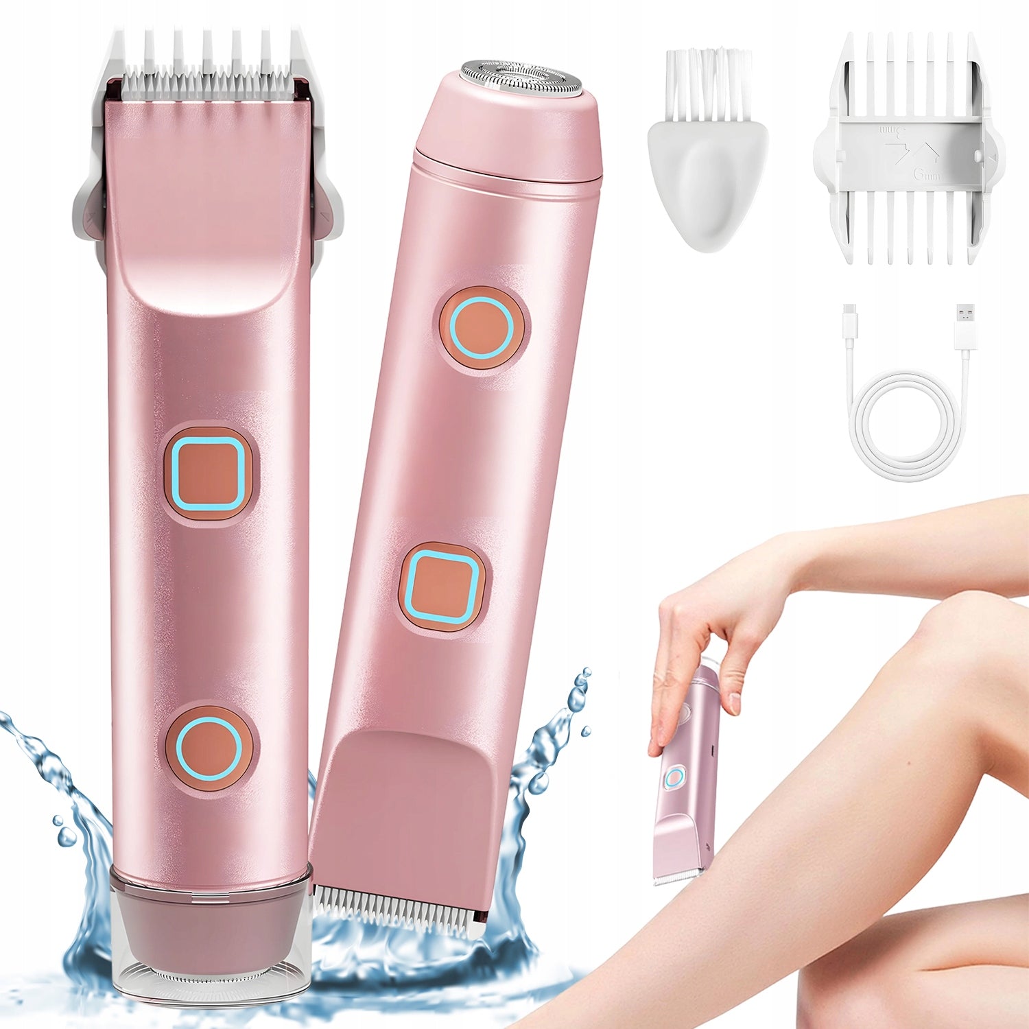 WOMEN'S SHAVER PINK WITH LED DISPLAY FOR ALL USB-C ZONES