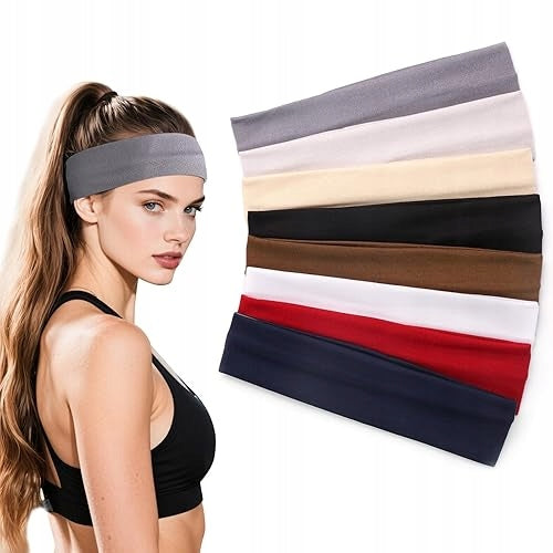 WOMEN'S SPORTS YOGA RUNNING HEADBAND 8 PIECES WOMEN'S SET