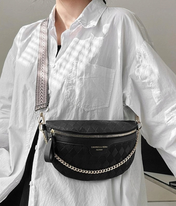 WOMEN'S WAIST BUM BAG , CITY BAG, SPACIOUS, OVER THE SHOULDER Brand no brand