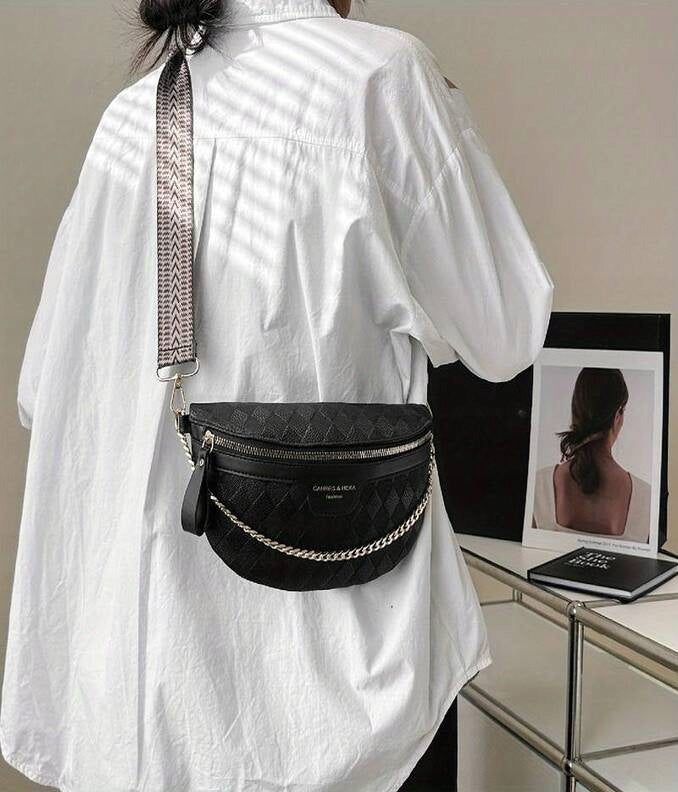 WOMEN'S WAIST BUM BAG , CITY BAG, SPACIOUS, OVER THE SHOULDER Model G/P/9752