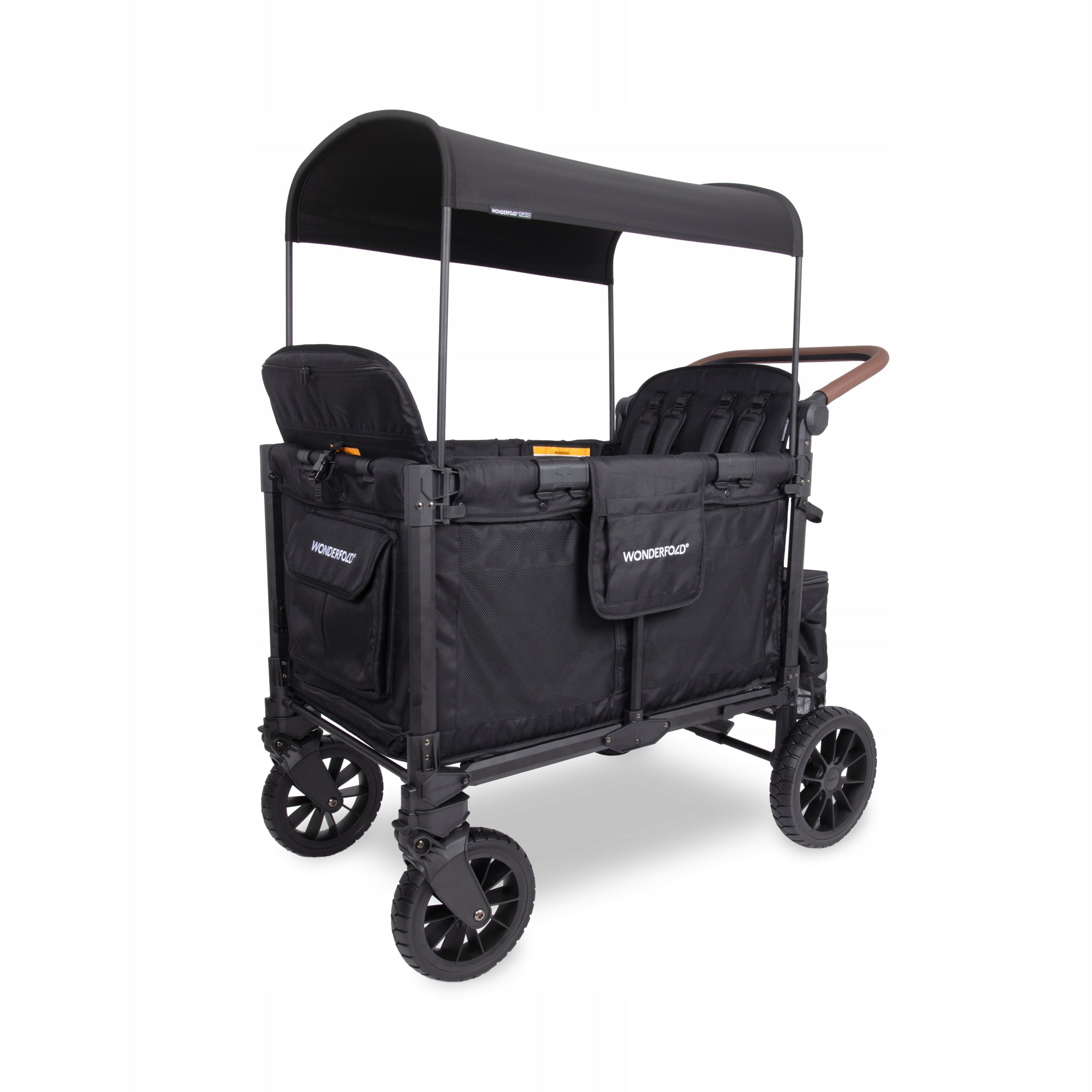 WONDERFOLD W4 Luxe Pro, pram, 4 seater wagon, Jet Black
