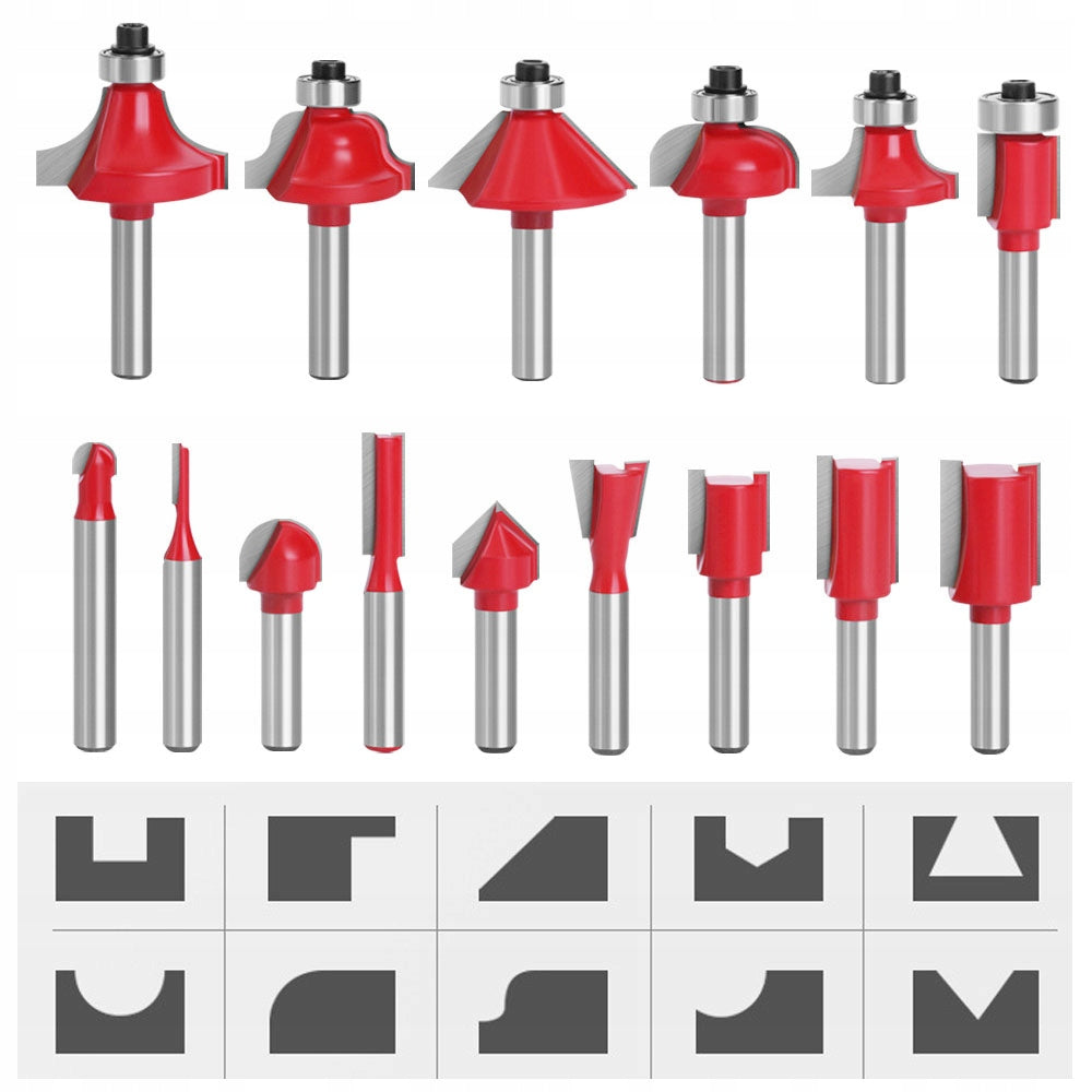 WOOD MILLING MACHINE HIGH SPINDLE VERTICAL MANUAL FOR EDGES+15PCS CUTTERS Maximum power 800 W