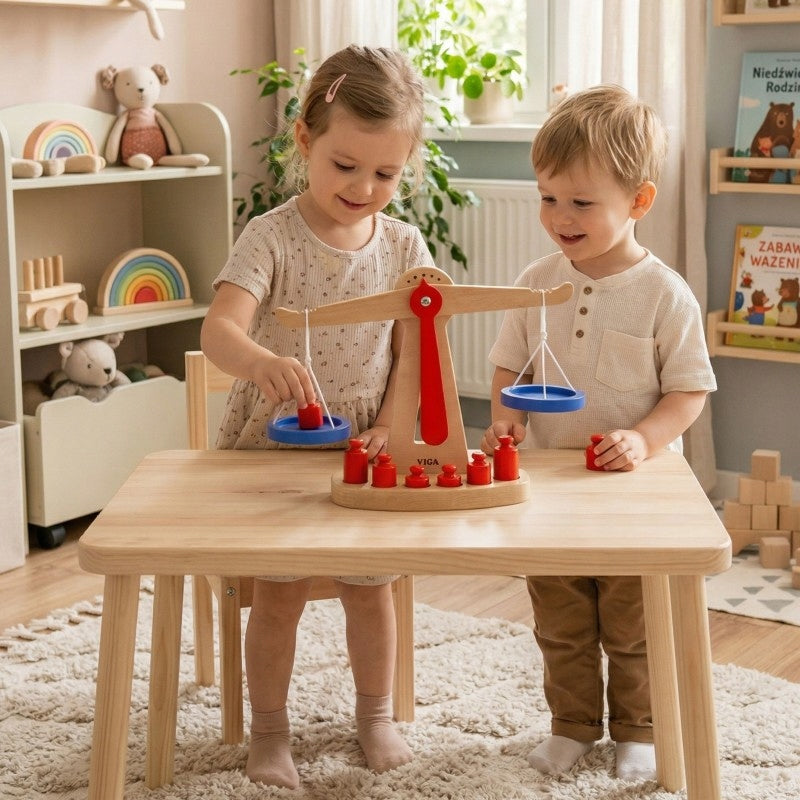 WOOD SHOP SCALE BALANCES FSC WEIGHTS FOR CHILDREN VIGA Brand Viga